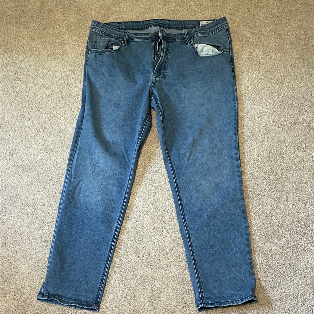 Adam Men's Straight Blue Jeans